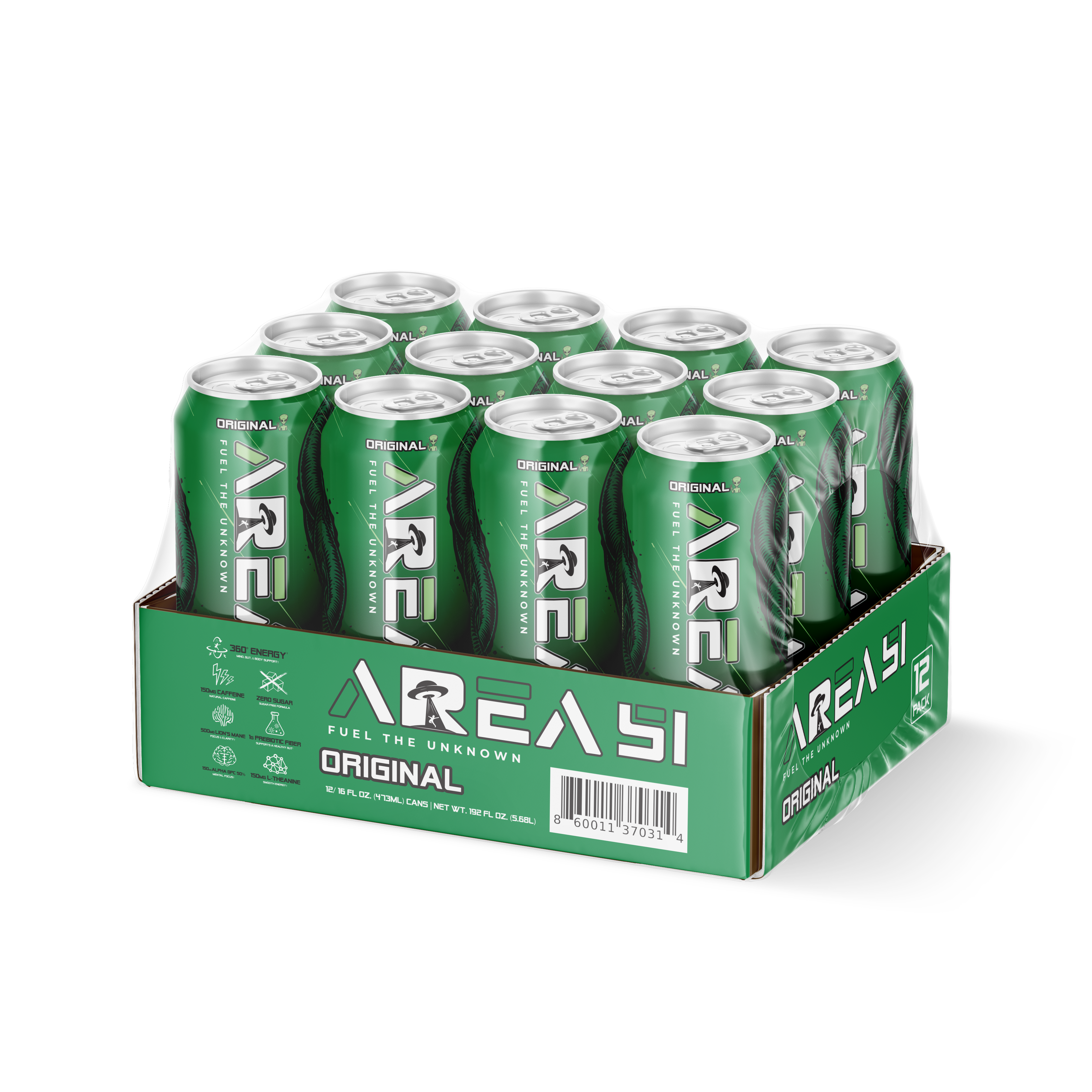 Area 51 Original | Zero-Sugar Energy Drink (12-Pack) – AREA 51
