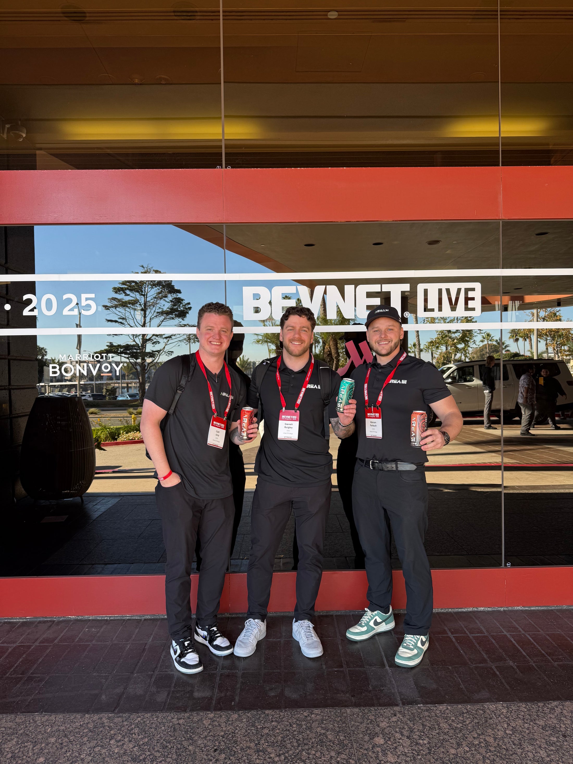 The three Area 51 founders at BevNet Live 2025